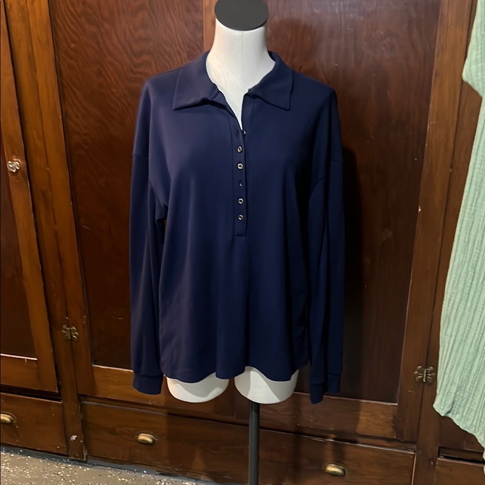 Navy Blue Women's Top